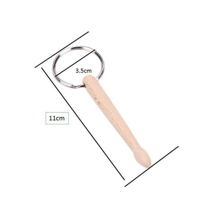 迷你鼓槌鑰匙扣櫸木鼓棒