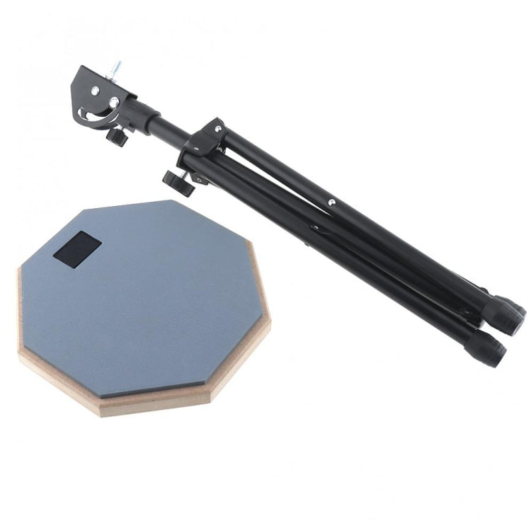 8寸橡膠木 啞鼓墊套裝 練習板 帶支架