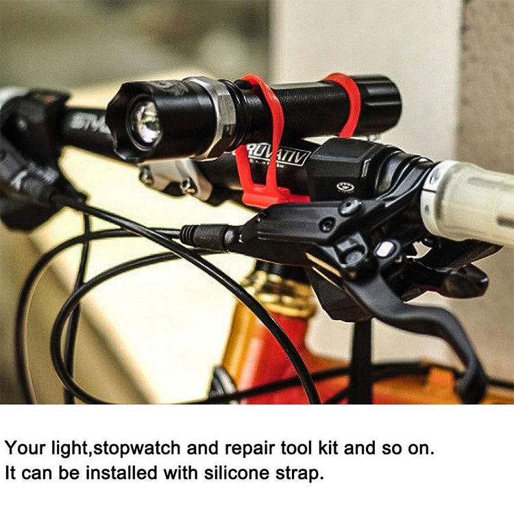 5個 硅帶山地公路自行車手電筒彈性繃帶自行車燈支架一賣