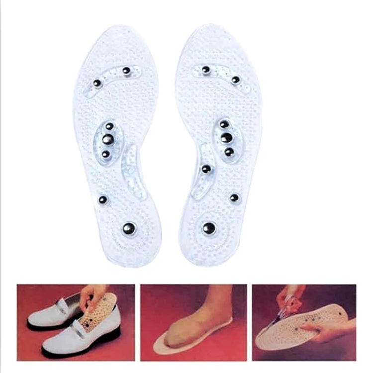 一雙裝 透氣跑步運動減震按摩鞋墊可剪裁磁療鞋墊