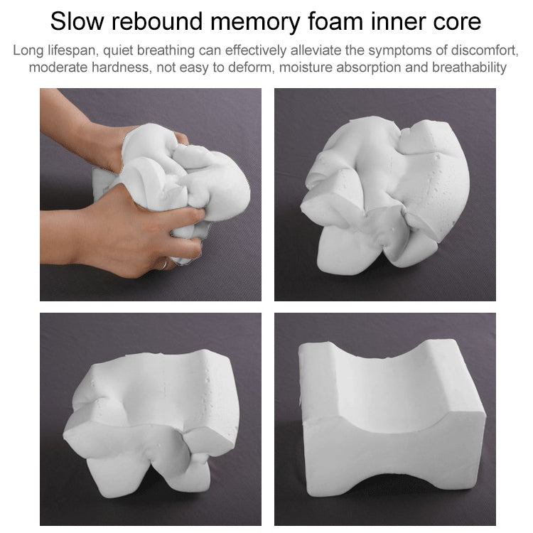 矯形記憶泡沫膝蓋楔形枕頭睡眠坐骨神經痛背部髖關節疼痛緩解輪廓大腿腿墊支撐墊