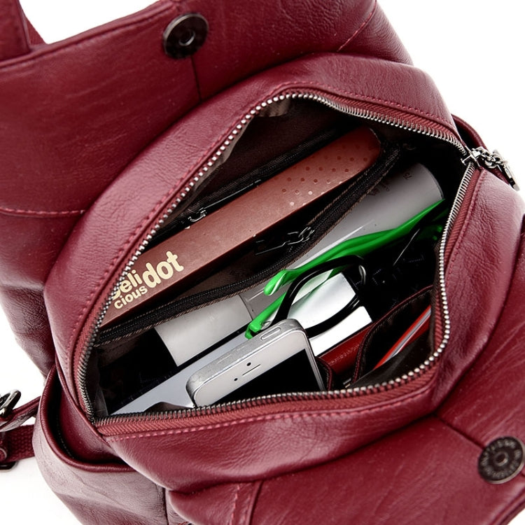 女士防盜皮革背包女士背包
