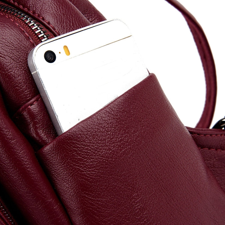 女士防盜皮革背包女士背包