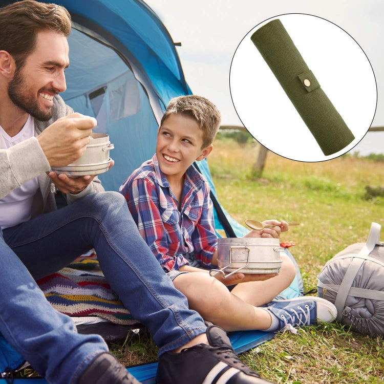 旅行創意竹制刀叉勺套裝 帶布袋