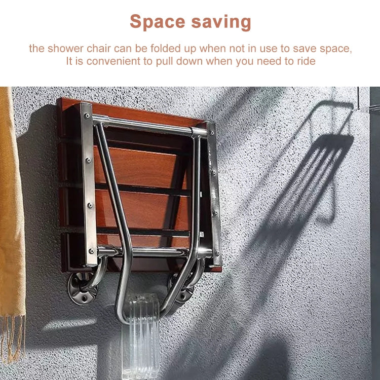 壁掛式實木放鬆摺疊淋浴椅淋浴座椅