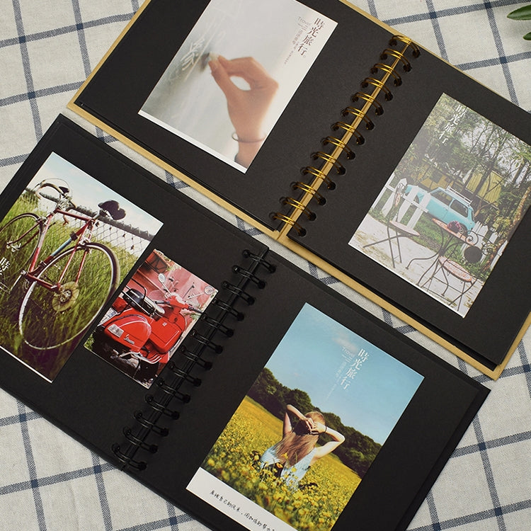 寶寶成長相冊幼兒園畢業相冊兒童紙質相冊 6寸線圈絲帶相冊