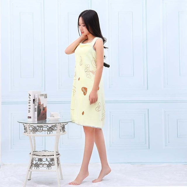 浴巾時尚女士可穿戴快速乾燥魔術浴巾海灘水療浴袍浴裙