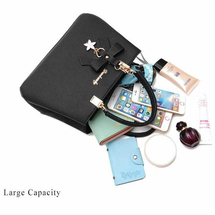 女士奢華手提包梅花蝴蝶結甜美斜挎包