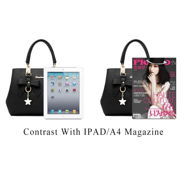 女士奢華手提包梅花蝴蝶結甜美斜挎包