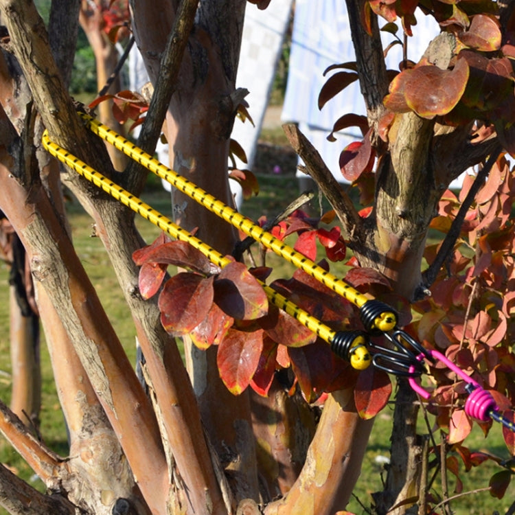 戶外捆綁繩彈力帳篷金屬扣高彈力晾衣繩露營行李包裝掛鈎