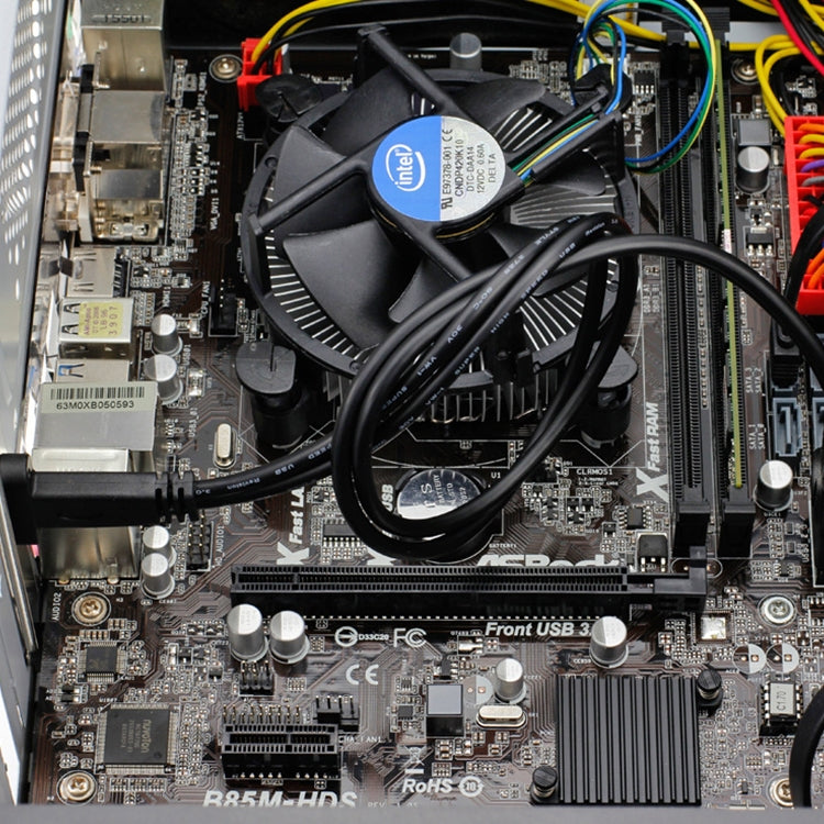 50厘米USB3.0 20P轉USB Type-C母機箱PCI位擋板線材