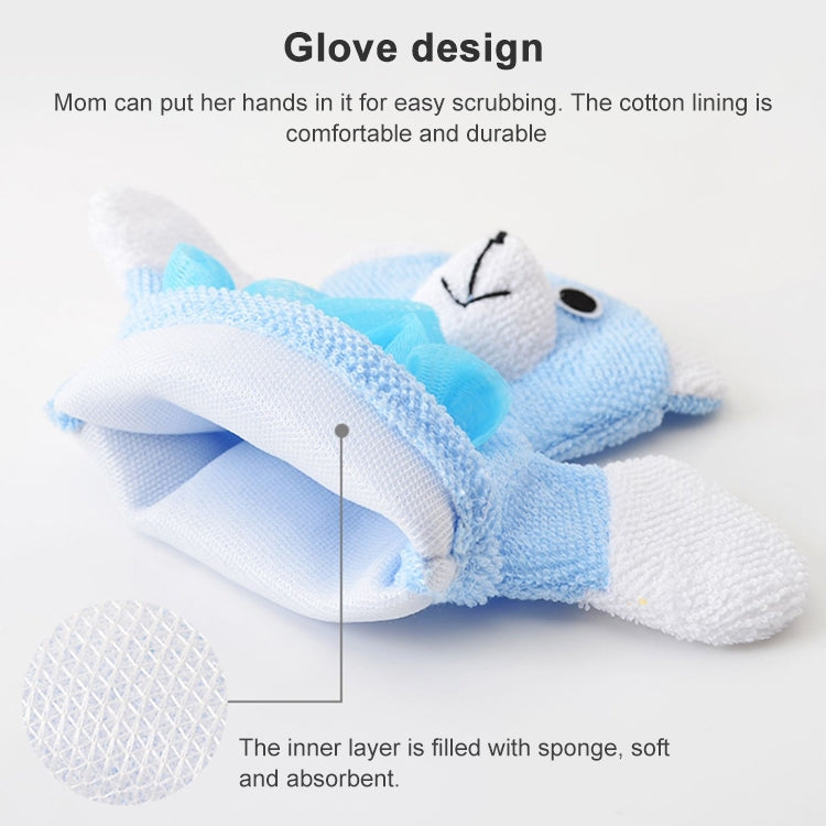 卡通兒童雙面搓澡巾加厚沐浴手套