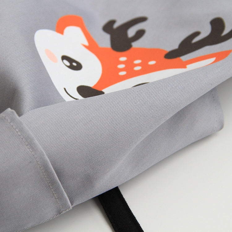 卡通動物棉布無袖罩衣親子圍裙