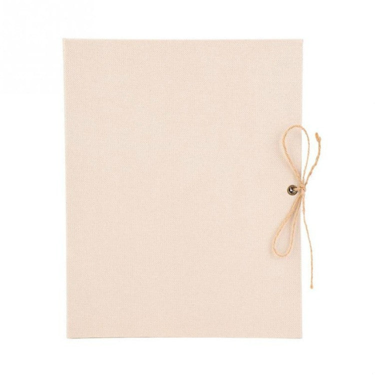 10寸豎版相冊手工粘貼式麻布影集兒童成長創意禮物紀念冊