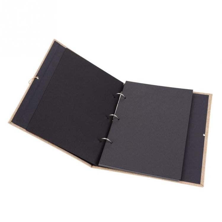 10寸豎版相冊手工粘貼式麻布影集兒童成長創意禮物紀念冊