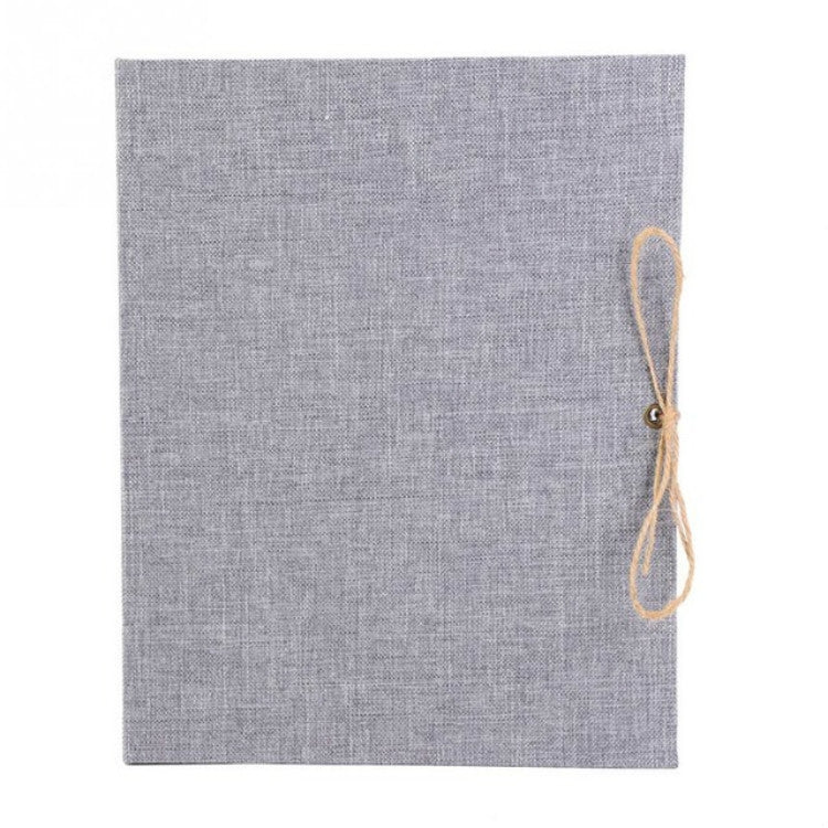 10寸豎版相冊手工粘貼式麻布影集兒童成長創意禮物紀念冊