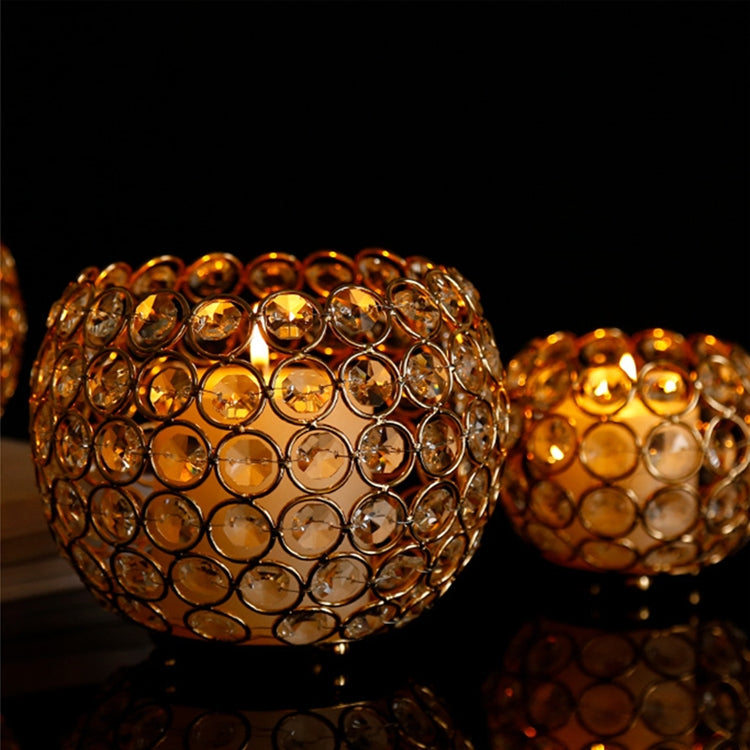 水晶球燭台花瓶路引 球型燭台婚慶燭台擺件