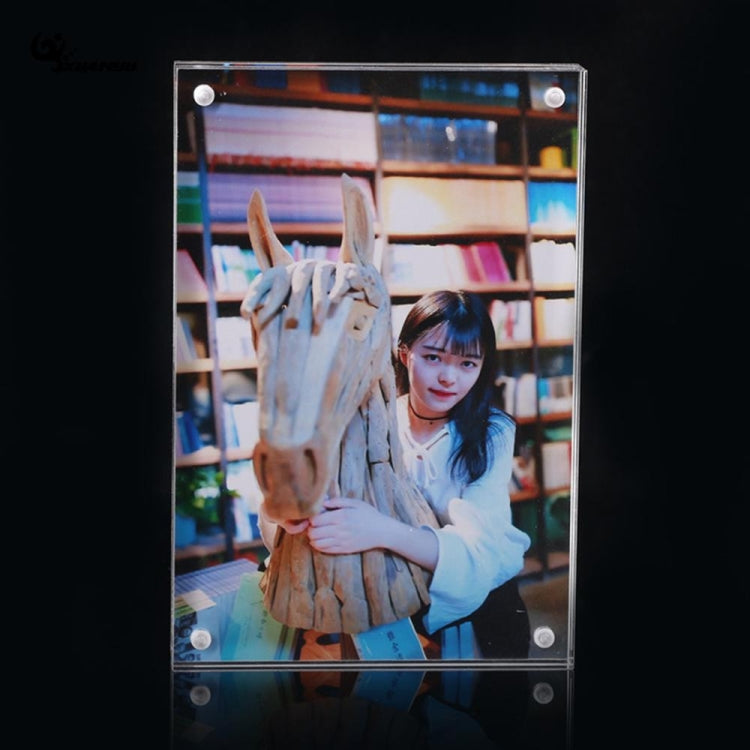 磁性亞克力透明矩形相框創意生日相框