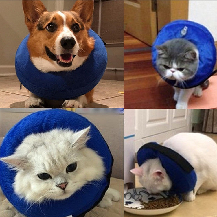 狗脖圈脖套PVC充氣寵物防抓咬頸圈