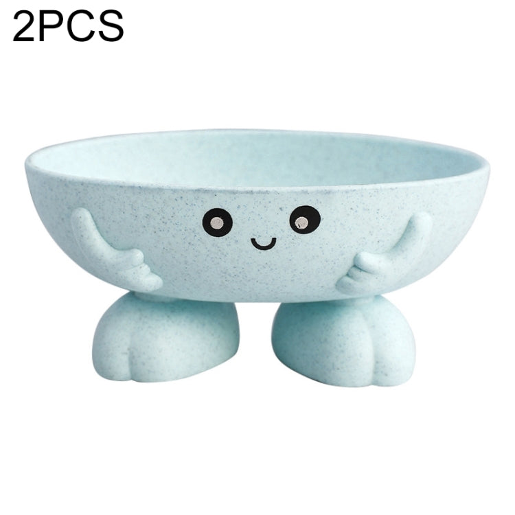 兩件一賣 小麥秸稈卡通香皂盒