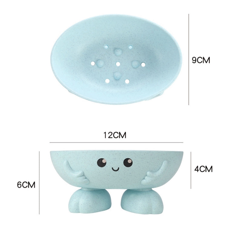 兩件一賣 小麥秸稈卡通香皂盒