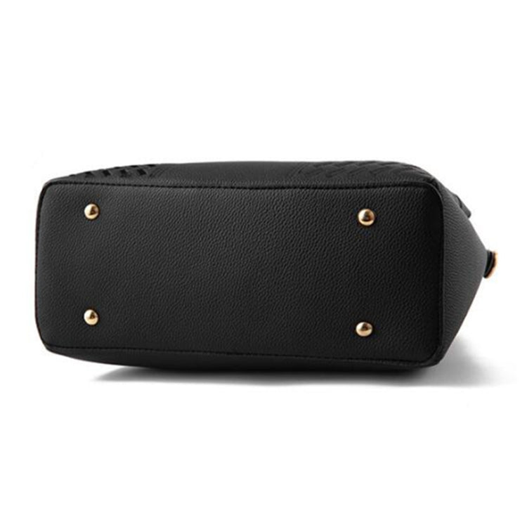 時尚女士流蘇PU皮革刺繡斜挎包單肩包簡約風格手提包