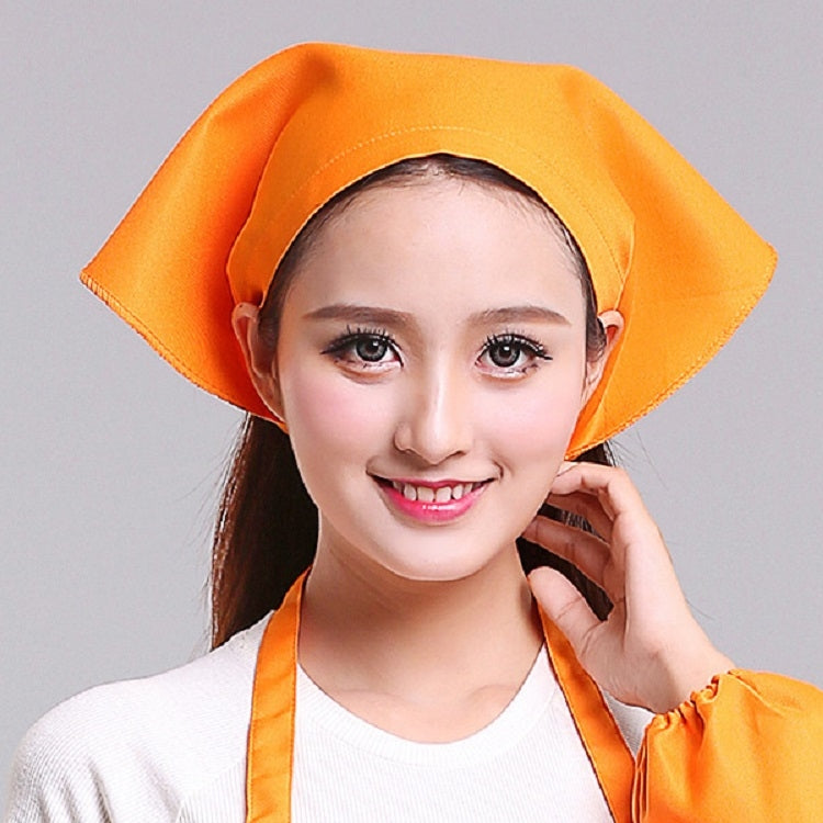 服務員男女廚房工作頭巾帽三角巾廚師帽子