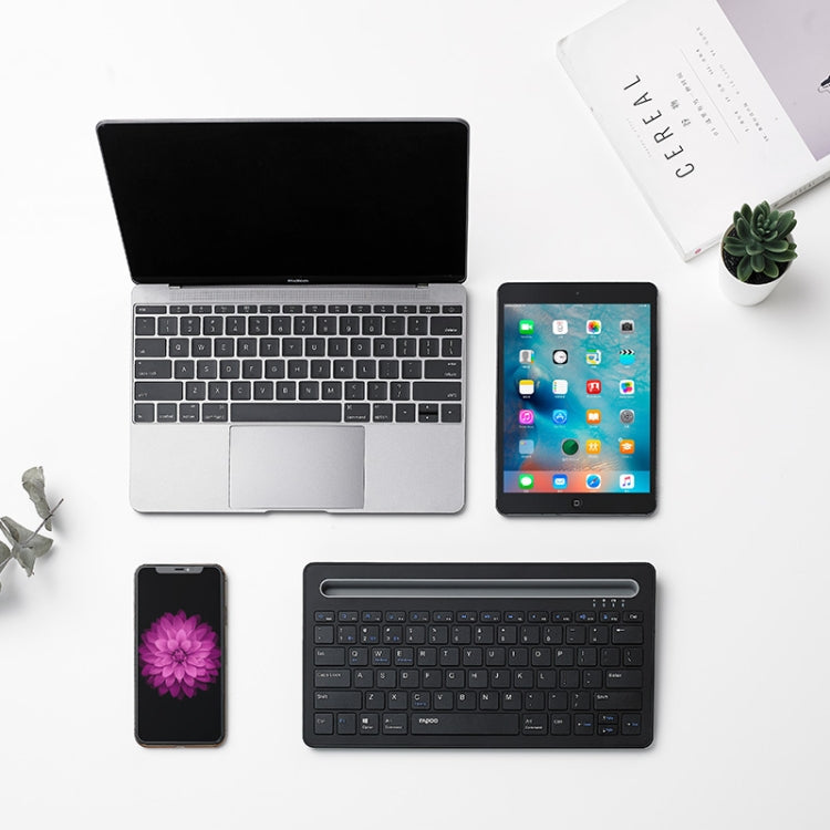 雷柏 XK100 78鍵 無線藍牙辦公商務鍵盤