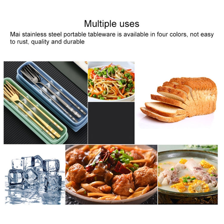 不銹鋼餐具學生上班族便攜餐具套裝