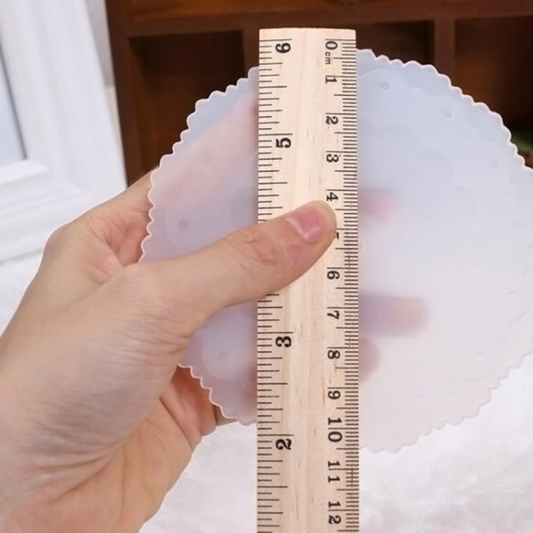 2個一賣 創意防塵硅膠蝴蝶透明蕾絲杯蓋