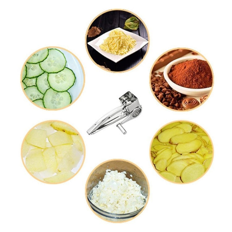 奶酪刨絲器 旋轉芝士刨 不銹鋼手搖曲柄旋轉切碎機