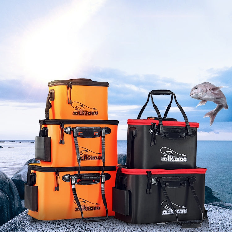 加厚多功能摺疊活魚箱釣魚桶, 35 cm (with Handle without Side Pockets), 50 cm (with Handle and Side Pocket)