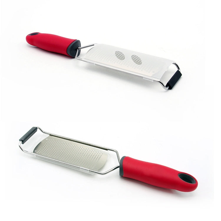 奶酪刨絲器 不銹鋼刀片奶酪切片機檸檬磨碎機巧克力芝士擦絲器 帶保護蓋