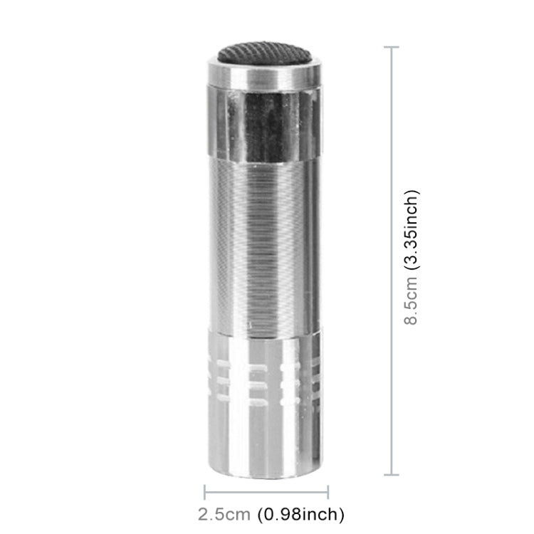 2件指甲乾燥器迷你LED手電筒紫外燈便攜式指甲凝膠快速乾燥器