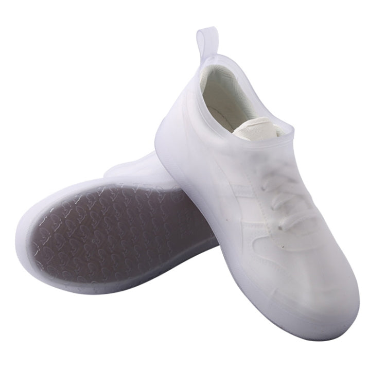 便攜式雨鞋防水可重複使用彈性PVC鞋套