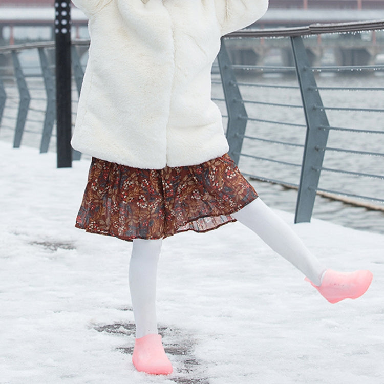 便攜式雨鞋防水可重複使用彈性PVC鞋套