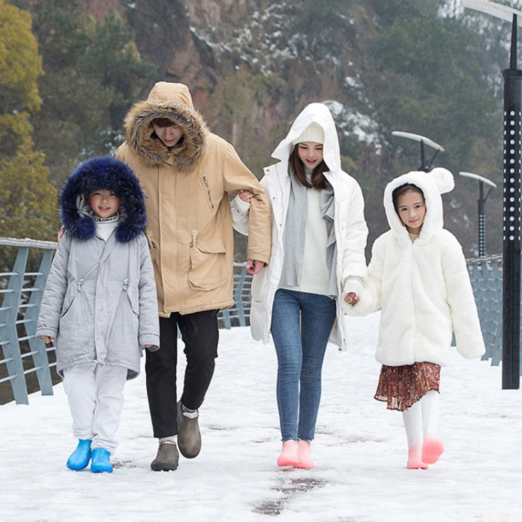 便攜式雨鞋防水可重複使用彈性PVC鞋套