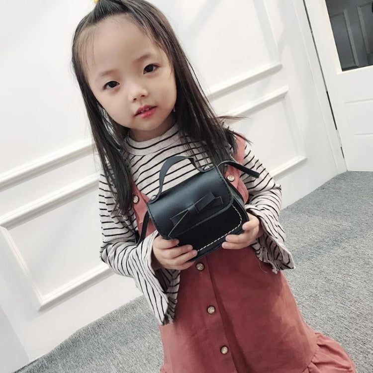 蝴蝶結PU皮革迷你斜女童休閑斜挎包零錢包兒童小號手拿包簡約單肩包