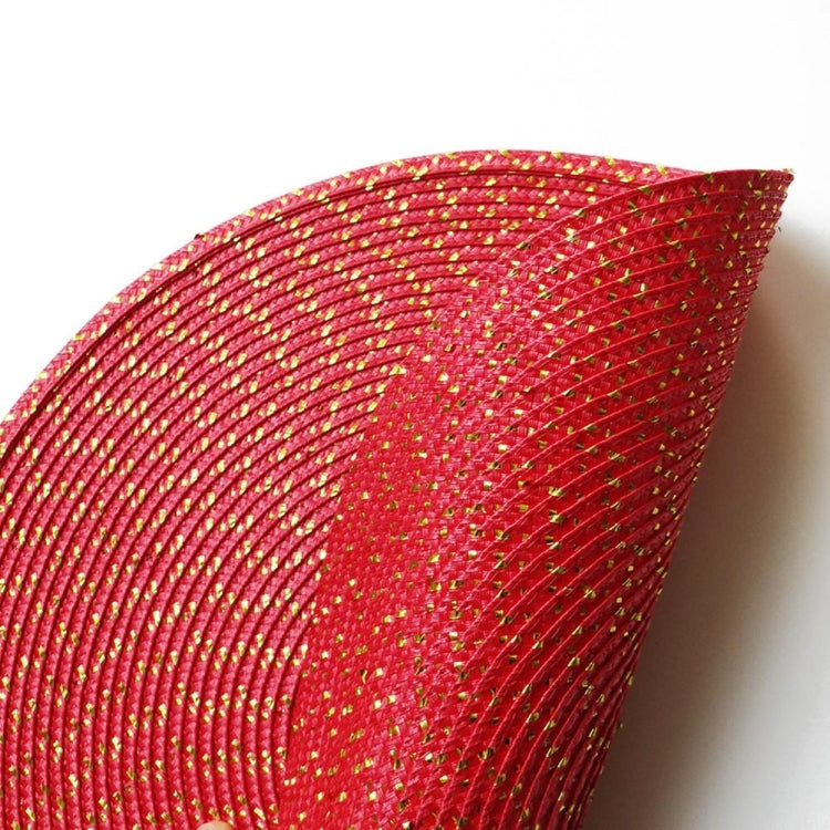 2張一賣  PP圓形橢圓編織餐墊