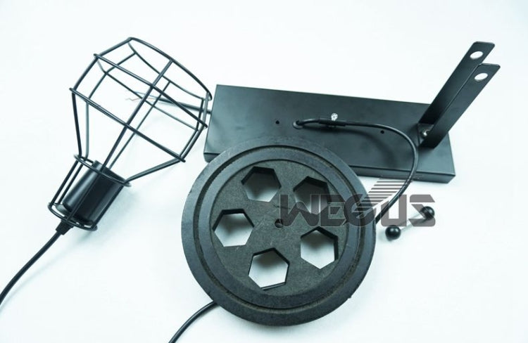 40W 手雷款復古鐵藝滑輪升降壁燈 走廊過道玄關牆壁燈