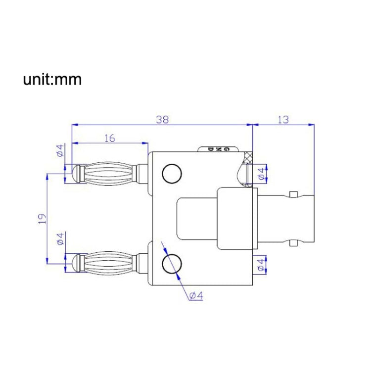 5個一賣BNC母頭轉2個香蕉插頭公頭