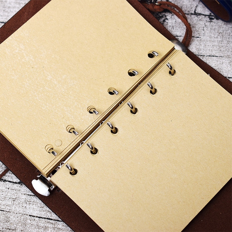 螺旋筆記本日記記事本復古海盜錨PU皮革文具禮品旅行者雜誌本