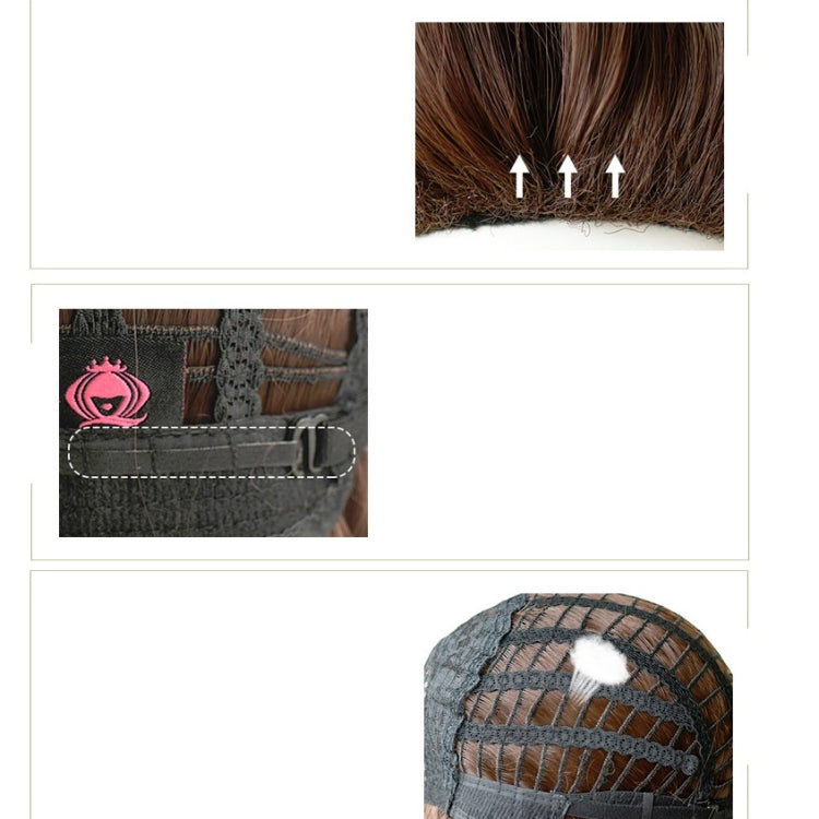 女羊毛卷長發齊劉海自然蓬鬆假髮