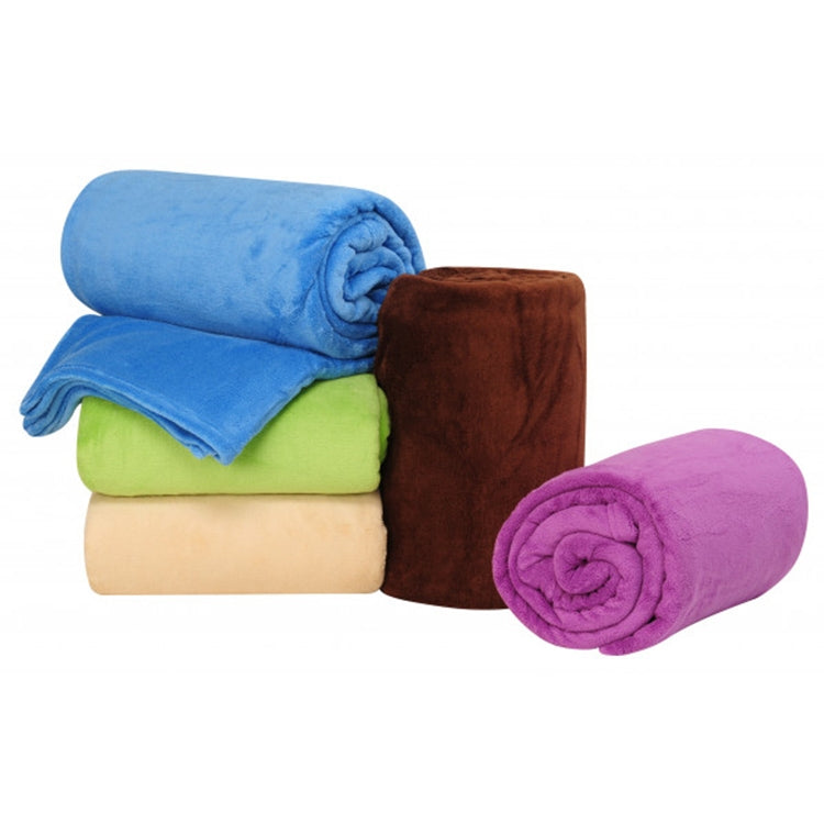 純色法蘭絨珊瑚絨毛毯超柔軟格子床罩沙發套冬季保暖床單易洗人造毛皮毯