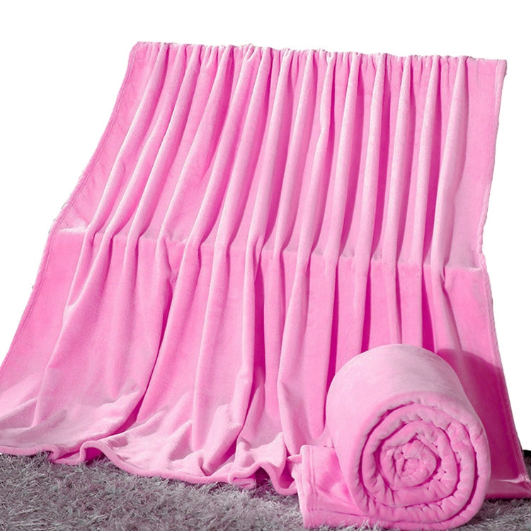 純色法蘭絨珊瑚絨毛毯超柔軟格子床罩沙發套冬季保暖床單易洗人造毛皮毯