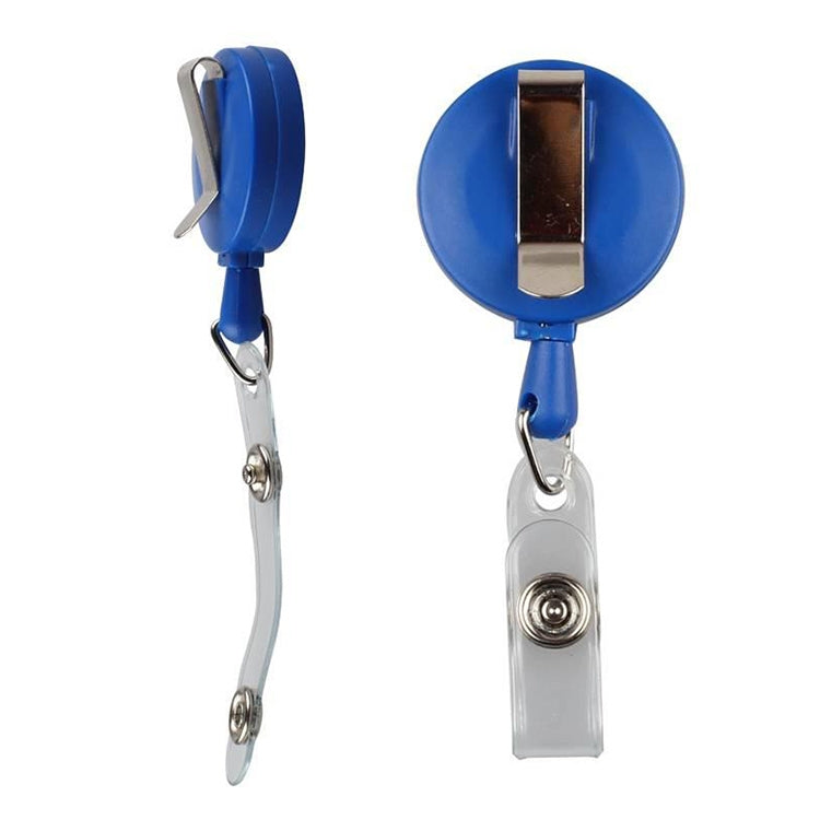 2個一賣 ID卡易拉扣笑臉工牌標籤卡鑰匙徽章可伸縮圓形名片夾