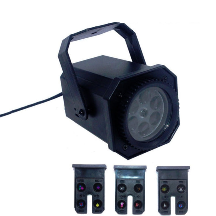 8W LED舞檯燈光聖誕雪花圖案投影燈效果激光燈