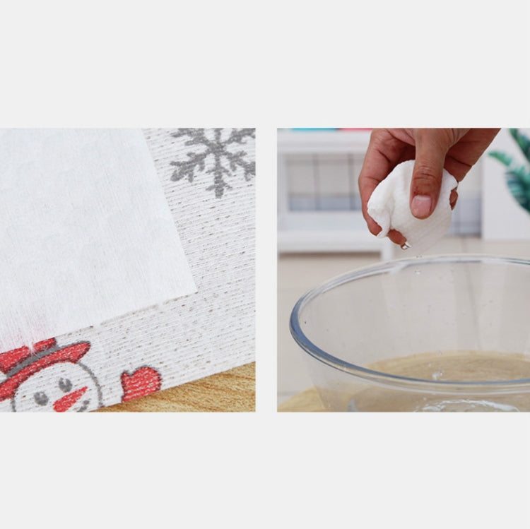 Household Disposable Lazy Rags Wet And Dry Dual-use Absorbent Lint-free Dish Towels Kitchen Disposable Cleaning Rags