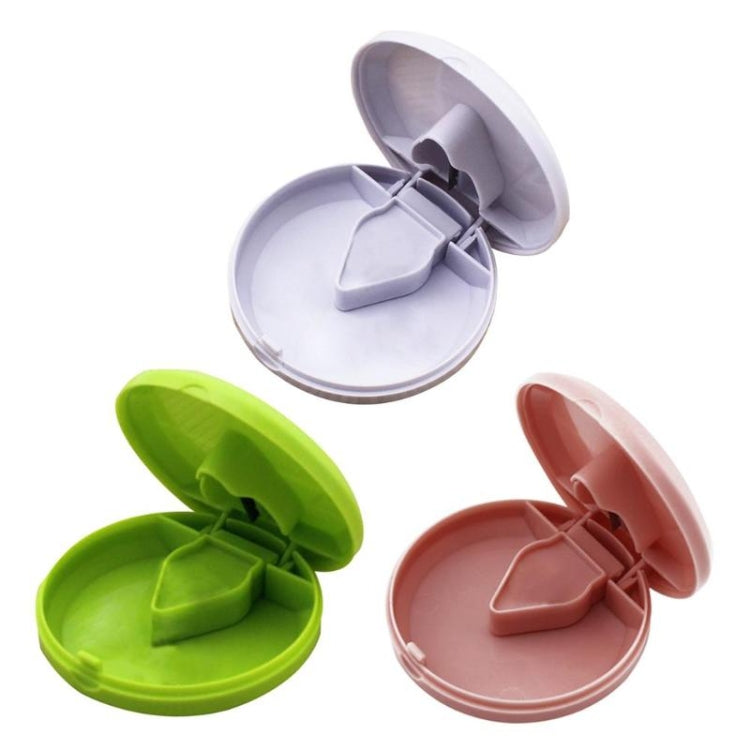 圓形切葯器不銹鋼刀片塑料分藥盒