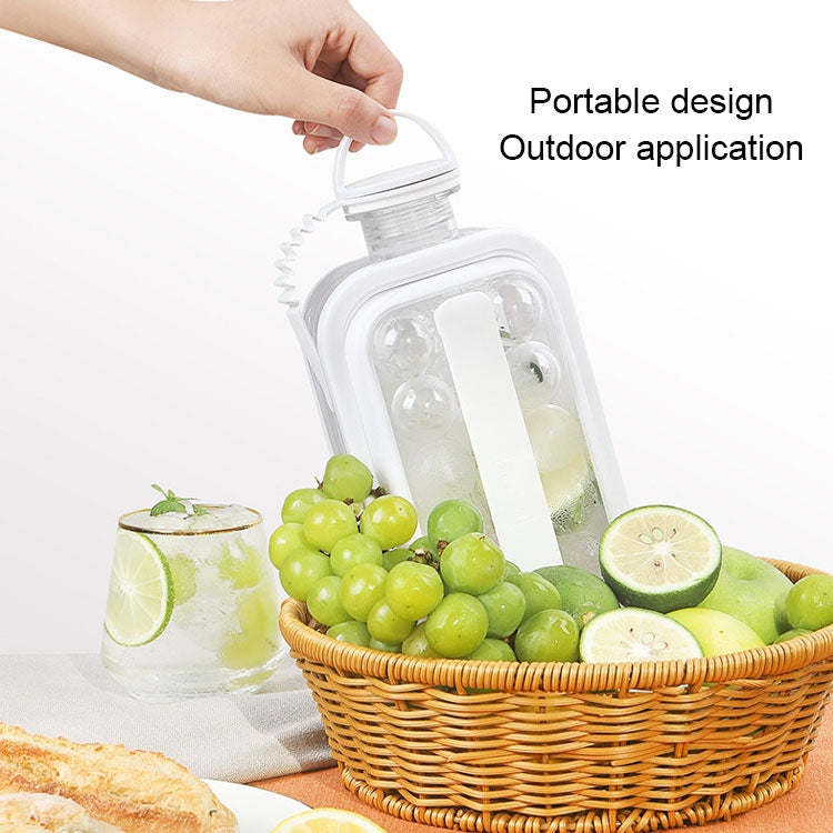 二合一 17格冰格+製冰壺帶蓋速凍冰格套裝 白色